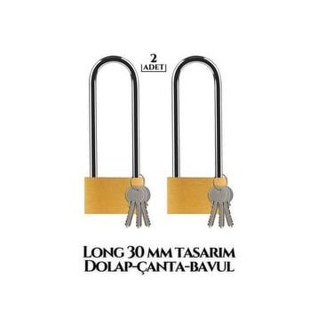 Transformacion 718882 Long 30 mm 2 Adet Dolap Çanta Bavul Kilidi