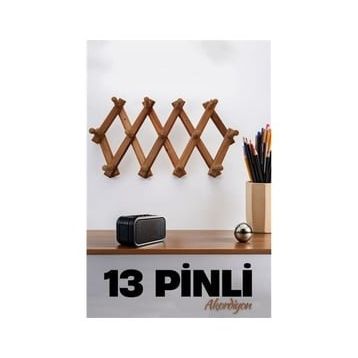 Transformacion 719210 13 Pinli 50 cm Ahşap Akordiyon Askı