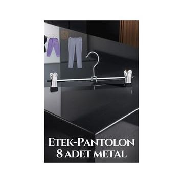 Transformacion 719536 Metal Etek Pantolon Eşarp 8 Adet Kıskaçlı Askı
