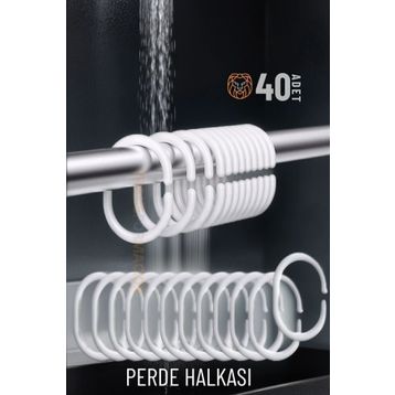 Transformacion 719911 40 Adet Banyo Perde Halkaları
