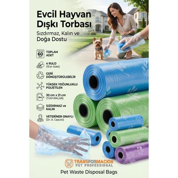 Transformacion 720450 60 Adet Hayvan Kaka Poşeti