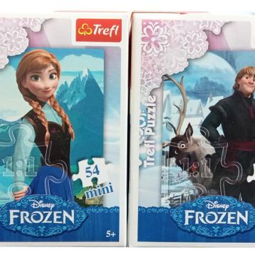 Trefl Anna ve Kristoff 2'li Mini Seti 54x2 Toplam 108 Adet Puzzle