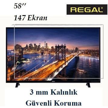 Trendglass Regal 58 İnç 147 Ekran LED LCD Tv Ekran Koruyucu Panel
