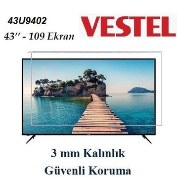 Trendglass Vestel 43 İnç 109 Ekran LED LCD Tv Ekran Koruyucu Panel