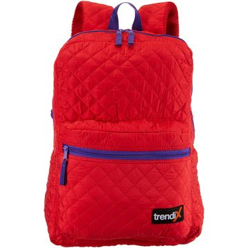 Trendix U1622-KI-MO Kırmızı - Mor Kapitone Sırt Çantası