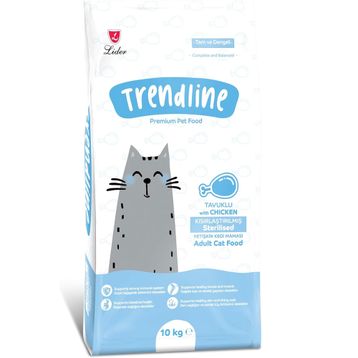 Trendline Kısırlaştırılmış Tavuklu 10 kg Yetişkin Kedi Maması