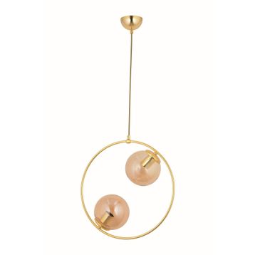 Trendylight Daire 2'li Gold Sarkıt Avize