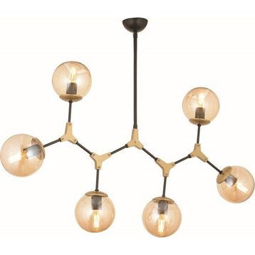 Trendylight Olimpiyat 6'lı Siyah Modern Avize