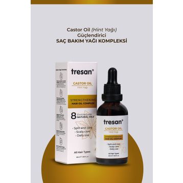 Tresan Castor Oil Güçlendirici 50 ml Saç Bakım Yağı Kompleksi