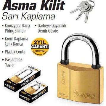 Trice 38 mm Sarı Asma Kilit