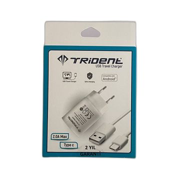 Trident 10 W /2.0A Usb- Type-C Beyaz Şarj Adaptörü
