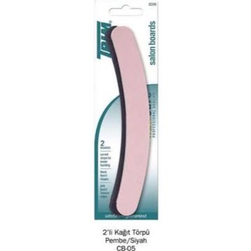 Trim CB-05 Pembe-Siyah 2'li Kağıt Törpü