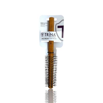 Trina 0053 Ahşap Sap Yuvarlak Erkek Saç Fırçası