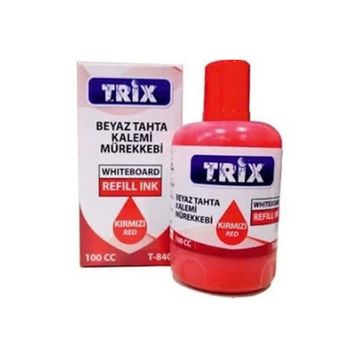 Trix T-840 100 ml Kırmızı Tahta Kalemi Mürekkebi