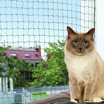 Trixie 4x3 m Yeşil Kedi Balkon Koruma Ağı