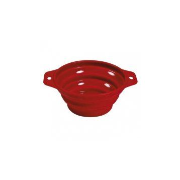 Trixie 500 ml 14 cm Kedi ve Köpekler için Silikon Katlanabilir Seyahat Mama ve Su Kabı