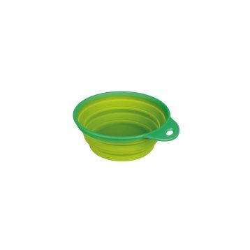 Trixie 500 ml 14 cm Kedi ve Köpekler için Silikon Katlanabilir Seyahat Mama ve Su Kabı