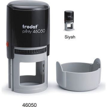 Trodat 46050 Siyah Gövde Siyah Keçe Yuvarlak Kaşe