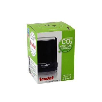 Trodat 4642 Siyah Gövde Siyah Keçe Yuvarlak Kaşe