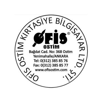 Trodat 4642 Siyah Gövde Siyah Keçe Yuvarlak Kaşe