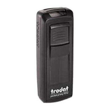 Trodat 9511 38x14 mm Siyah Gövdeli Kişisel Küçük Boy Cep Kaşesi