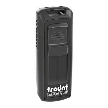 Trodat 9511 38x14 mm Siyah Gövdeli Kişisel Küçük Boy Cep Kaşesi