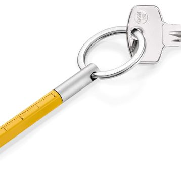 Troika KYP25YE Micro Construction Sarı Tükenmez Kalem Anahtarlık