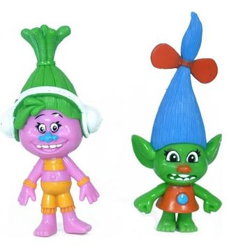 Trolls Yağmur Ormanı Şans Bebekleri 2'li Figür Oyuncak