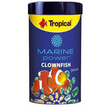 Tropical 100 ml 65 gr Marine Power Clownfish Granules Palyanço ve Deniz Balıkları için Balık Yemi