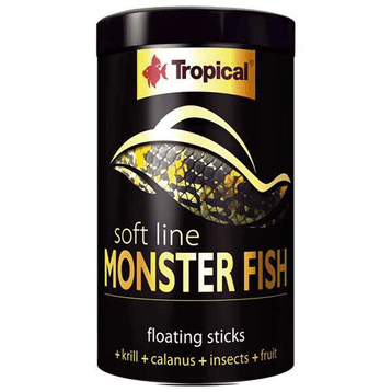 Tropical 1000 ml 320 gr Softline Monster Fish Stick Büyük Etobur Balıklar İçin Çubuk Balık Yemi