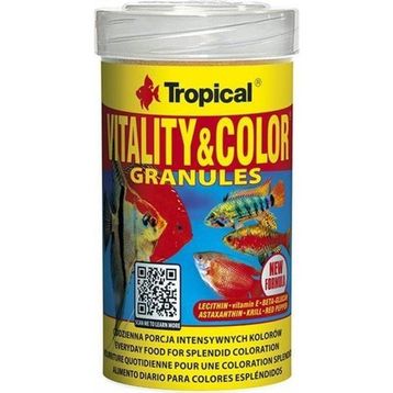 Tropical 250 ml 138 gr Vitality Color Granules Balık Yemi