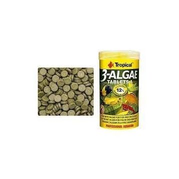 Tropical 3 Algae Tablets A 100 Adet Kovadan Bölme Balık Yemi