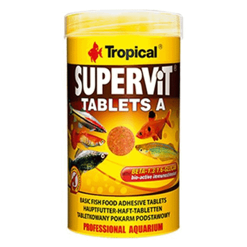 Tropical 50 ml 36 gr Süpervit Tablets A Yapışan Tablet Balık Yemi