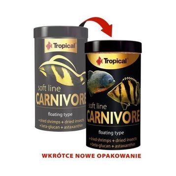 Tropical Carnivore Soft Line 250 ml/80 gr Kutu Balık Yemi