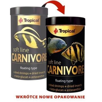 Tropical Carnivore Soft Line 250 ml/80 gr Kutu Balık Yemi