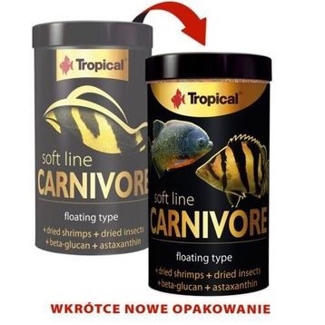 Tropical Carnivore Soft Line 250 ml/80 gr Kutu Balık Yemi