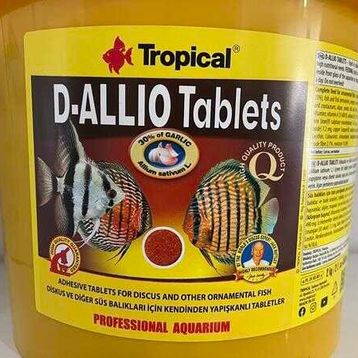 Tropical D-Allio Plus Sarımsaklı 100 Adet Tablet Balık Yemi