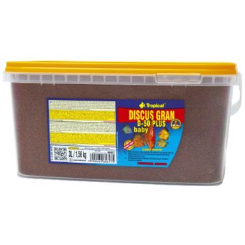 Tropical Discus Gran D-50 Plus Baby 3 lt 1,56 kg Balık Yemi