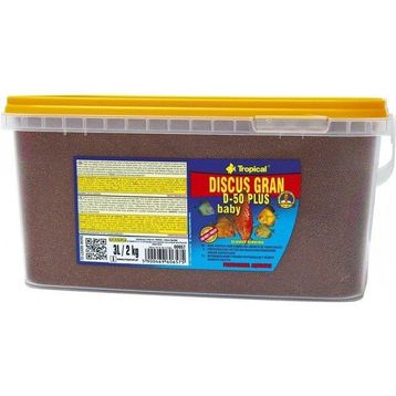 Tropical Discus Gran D-50 Plus Baby 3 lt 1,56 kg Balık Yemi