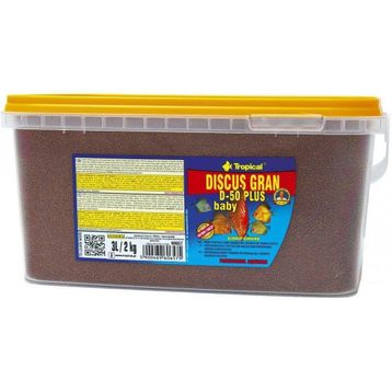 Tropical Discus Gran D-50 Plus Baby 3 lt 1,56 kg Balık Yemi