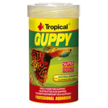 Tropical Guppy 250 ml/50 gr Kutu Balık Yemi