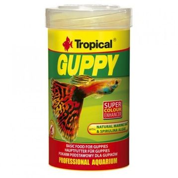 Tropical Guppy 250 ml/50 gr Kutu Balık Yemi
