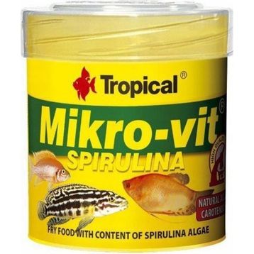 Tropical Mikro-Vit Spirulina 50 ml/32 gr Kutu Balık Yemi