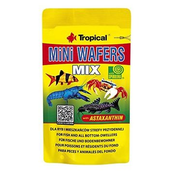 Tropical Mini Wafers Mix 18 gr Vatoz ve Çöpçü Balığı Yemi