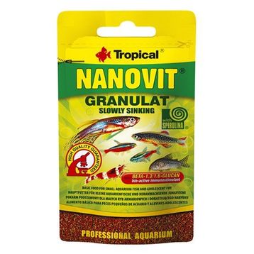 Tropical Nanovit Granulat 10 gr Tropikal Balıkları İçin Granül Balık Yemi