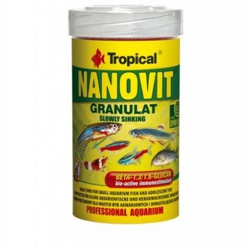 Tropical NanoVit Granulat 100 ml/70 gr Kutu Balık Yemi