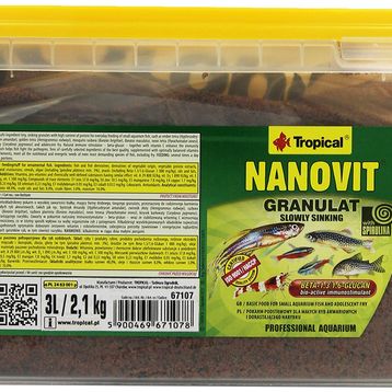 Tropical Nanovit Granulat 3 lt 2,1 kg Balık Yemi
