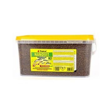 Tropical Nanovit Granulat 3 lt 2,1 kg Balık Yemi