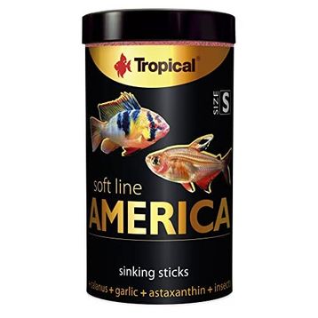 Tropical Softline America Kuzey ve Güney Amerika Balıkları için Yumuşak Taneli Small 250 ml 140 gr Balık Yemi