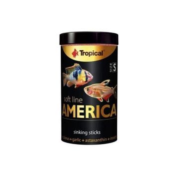 Tropical Softline America Kuzey ve Güney Amerika Balıkları için Yumuşak Taneli Small 250 ml 140 gr Balık Yemi